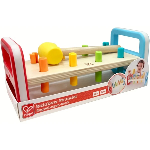 Hape Regenbogen-Klopfbank, Geschicklichkeitsspiel 2 Hape Regenbogen-Klopfbank, Geschicklichkeitsspiel – Bild 2