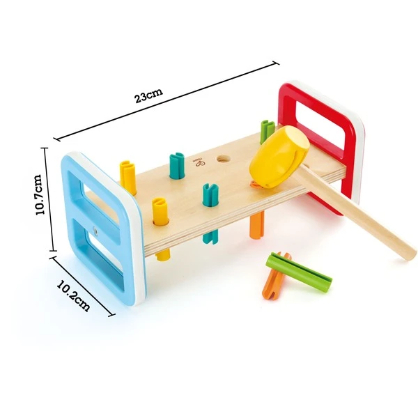 Hape Regenbogen-Klopfbank, Geschicklichkeitsspiel 6 Hape Regenbogen-Klopfbank, Geschicklichkeitsspiel – Bild 6