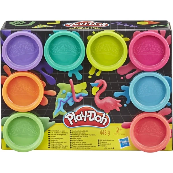 Hasbro Play-Doh 8er-Pack In Neonfarben, Kneten 2 Hasbro Play-Doh 8er-Pack In Neonfarben, Kneten – Bild 2