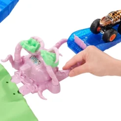 Hot Wheels Monster Trucks T-Rex Vulkanarena Spielset, Rennbahn -Jamara Siku Geschaft Hot Wheels Monster Trucks T Rex Vulkanarena Spielset Rennbahn@@1758272 4