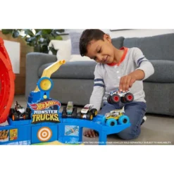 Hot Wheels Monster Trucks T-Rex Vulkanarena Spielset, Rennbahn -Jamara Siku Geschaft Hot Wheels Monster Trucks T Rex Vulkanarena Spielset Rennbahn@@1758272 9