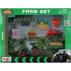 Maisto Mini Work Machines Fendt Farm Play Set , Modellfahrzeug