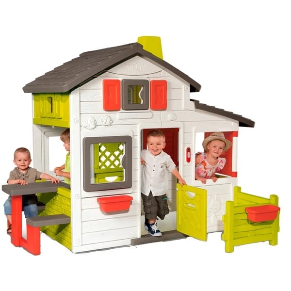 Smoby Neo Friends Spielhaus Mit Vorgarten, Gartenspielgerät 1 Smoby Neo Friends Spielhaus Mit Vorgarten, Gartenspielgerät