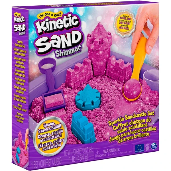 Spin Master Kinetic Sand - Schimmer Sandbox Set Lila, Spielsand 1 Spin Master Kinetic Sand - Schimmer Sandbox Set Lila, Spielsand