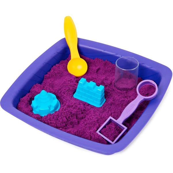 Spin Master Kinetic Sand - Schimmer Sandbox Set Lila, Spielsand 2 Spin Master Kinetic Sand - Schimmer Sandbox Set Lila, Spielsand – Bild 2