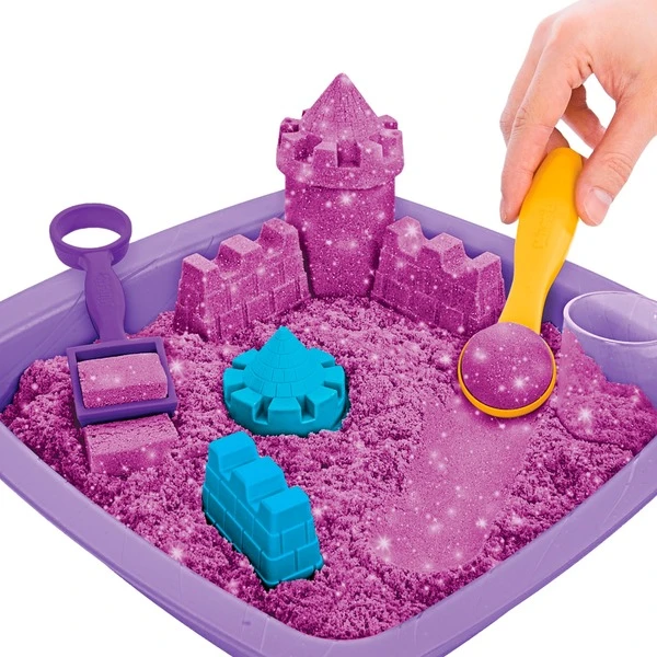 Spin Master Kinetic Sand - Schimmer Sandbox Set Lila, Spielsand 4 Spin Master Kinetic Sand - Schimmer Sandbox Set Lila, Spielsand – Bild 4
