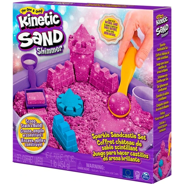 Spin Master Kinetic Sand - Schimmer Sandbox Set Lila, Spielsand 8 Spin Master Kinetic Sand - Schimmer Sandbox Set Lila, Spielsand – Bild 8