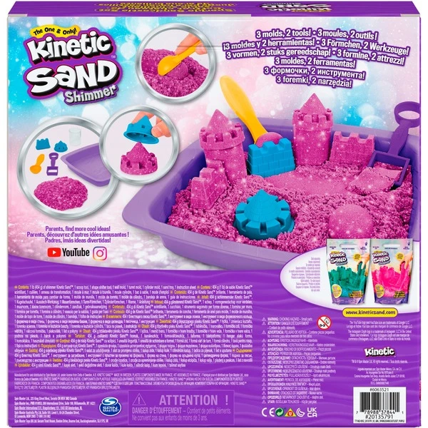 Spin Master Kinetic Sand - Schimmer Sandbox Set Lila, Spielsand 9 Spin Master Kinetic Sand - Schimmer Sandbox Set Lila, Spielsand – Bild 9