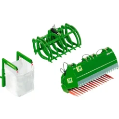 Wiking Frontlader Werkzeuge Set B John Deere, Modellfahrzeug