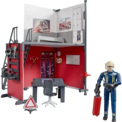 Bruder Bworld Feuerwehrstation Mit Feuerwehrmann, Kulisse -Jamara Siku Geschaft bruder bworld Feuerwehrstation mit Feuerwehrmann Kulisse@@1893245 2