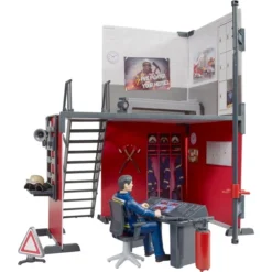 Bruder Bworld Feuerwehrstation Mit Feuerwehrmann, Kulisse -Jamara Siku Geschaft bruder bworld Feuerwehrstation mit Feuerwehrmann Kulisse@@1893245 3