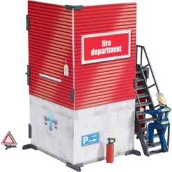 Bruder Bworld Feuerwehrstation Mit Feuerwehrmann, Kulisse -Jamara Siku Geschaft bruder bworld Feuerwehrstation mit Feuerwehrmann Kulisse@@1893245 4